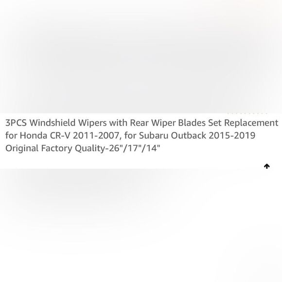 Windshield Wipers/ Honda & others...See photos - Picture 7 of 7